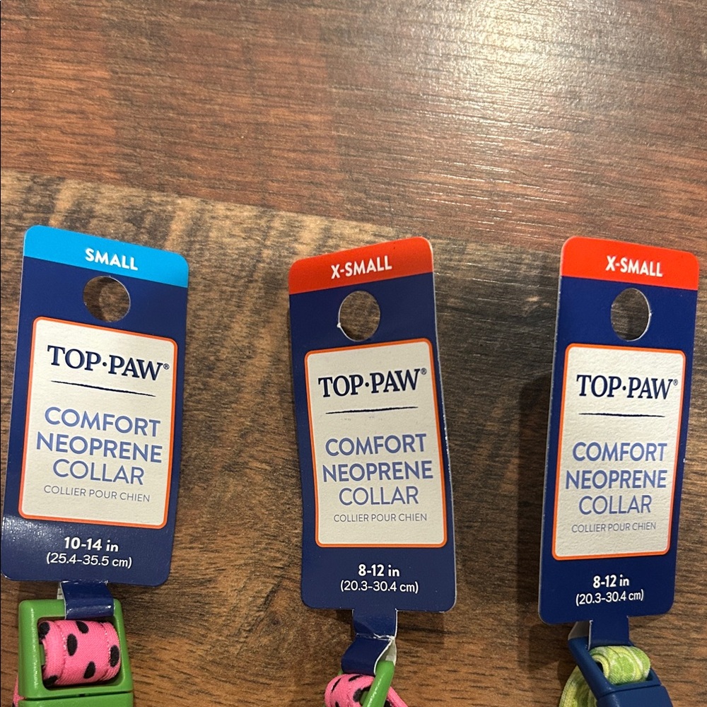 Top Paw Dog Pink and Green Neoprene Collars- extra small and small - Picture 2 of 2